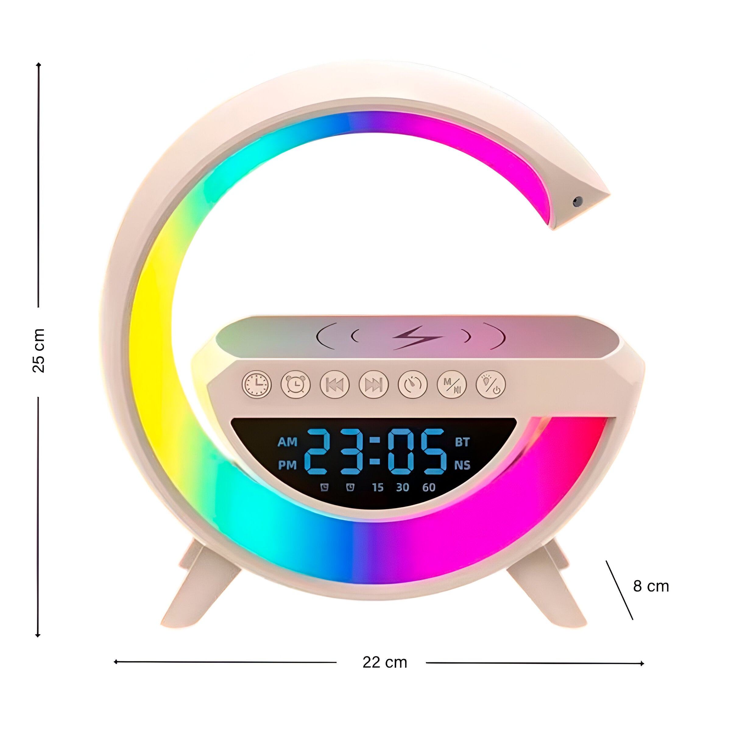 Parlante Bluetooth Reloj CargadorBT-3401